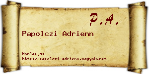Papolczi Adrienn névjegykártya